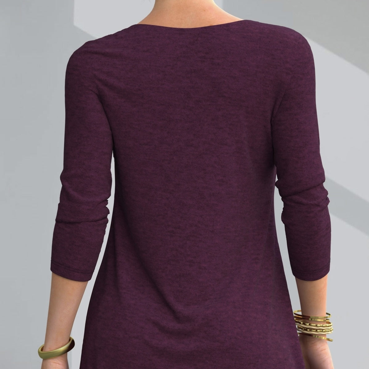 Ladies' Fashion New Solid Color Lace Splicing Round Neck T-shirt Casual Top