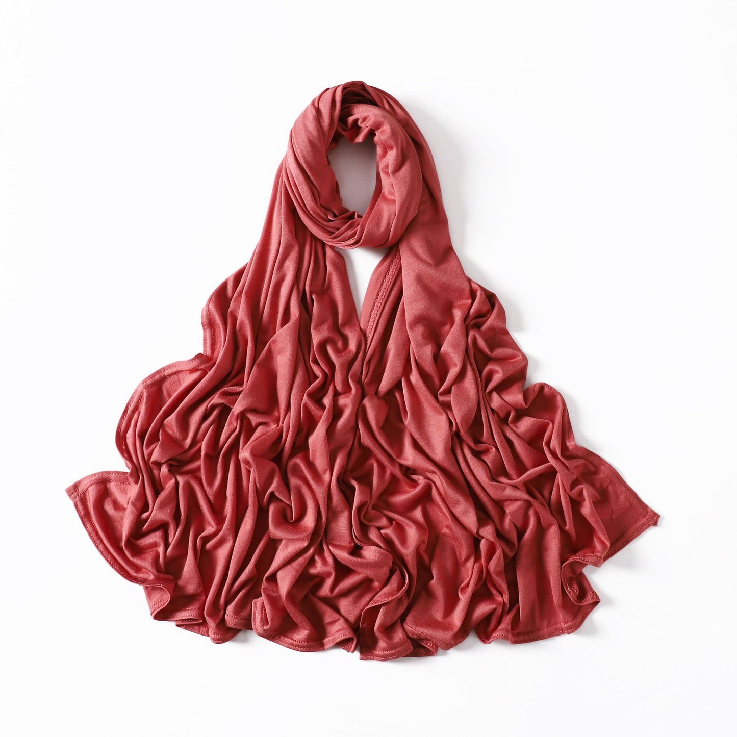 35 Colors Malaysia Pure Color Modal Curling Mercerized Cotton Scarf