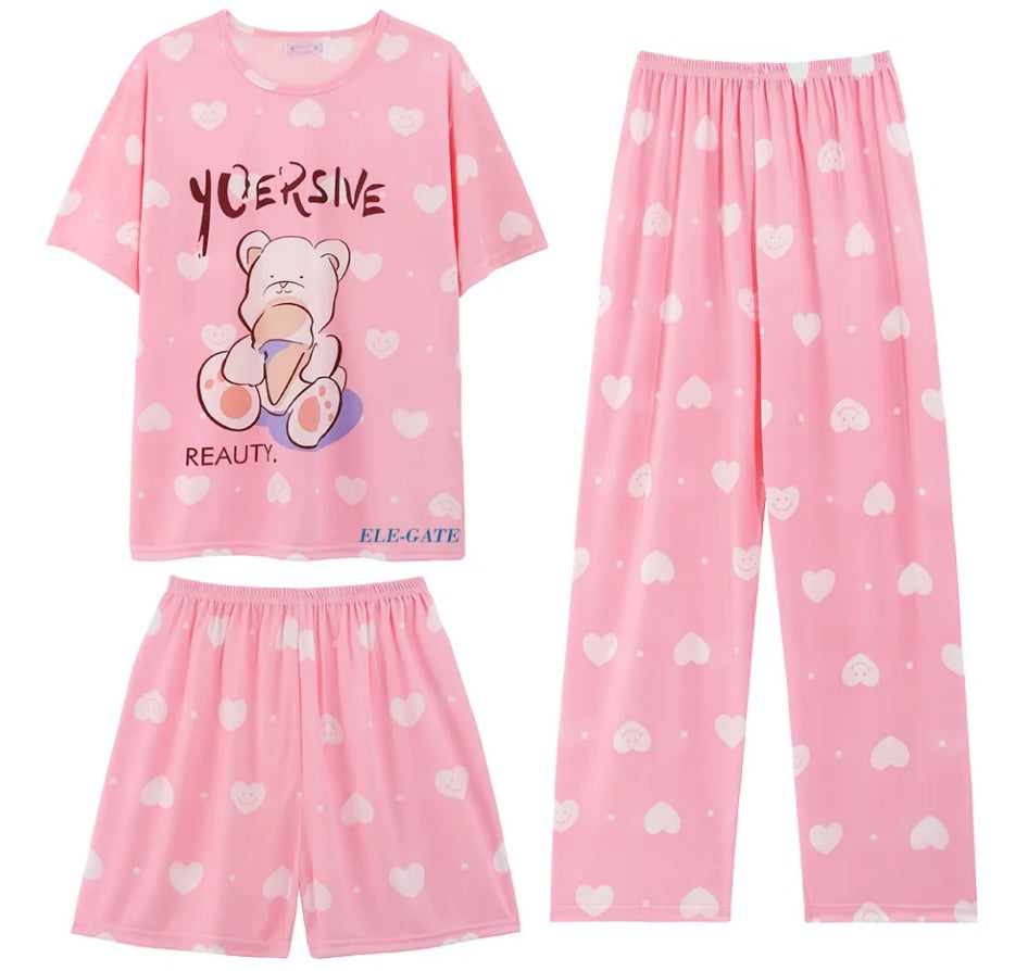 Flirty Light And Casual Pajama Set