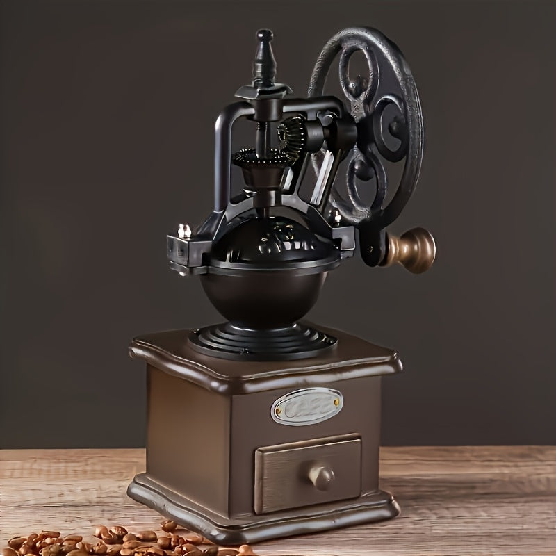 Enjoy The Outdoor Leisure Time And The Elegant Indoor Life. With A Light Luxury And Vintage Style, Experience All The Charm Of A Hand-crank Coffee Machine.
