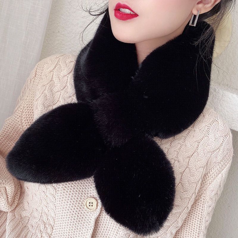 Faux Fur Faux Rabbit Fur Scarf Plush Fur Collar
