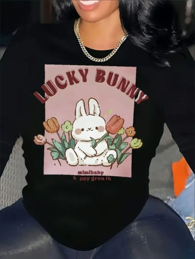 Women's Printed Hoodless Long Sleeve Sweatshirt