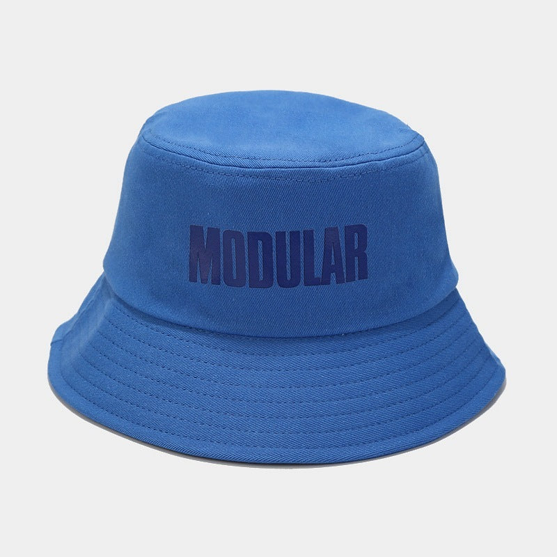 Letters Fisherman Hat Face-showing Little Korean Style Students