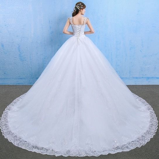 Luxury Wedding Dress With Fat Diamonds Embellished Summer And Spring One-shoulder Wedding Dress