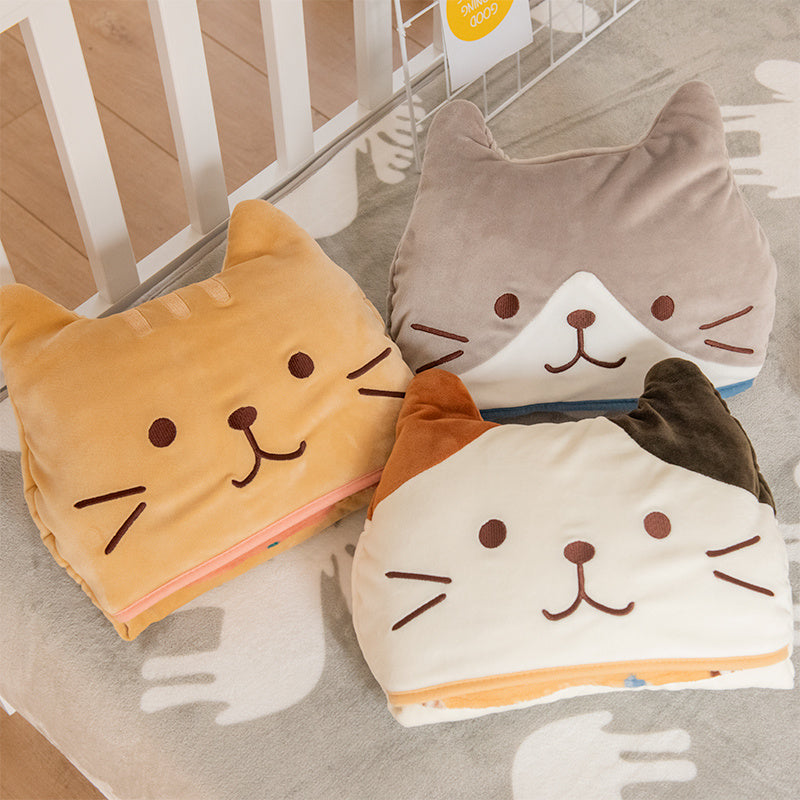 Japanese-style Cat Lazy Shawl Blanket Cloak Blanket Office Nap Female Dormitory Student Warm Cloak Blanket Winter