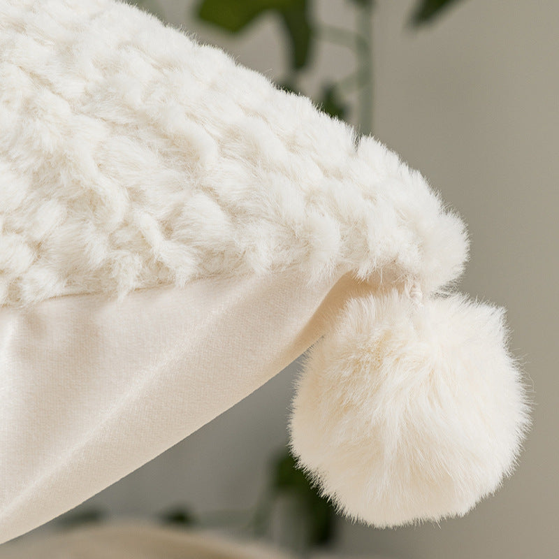 Simple Ins Style Loop Velvet Pillow Cover