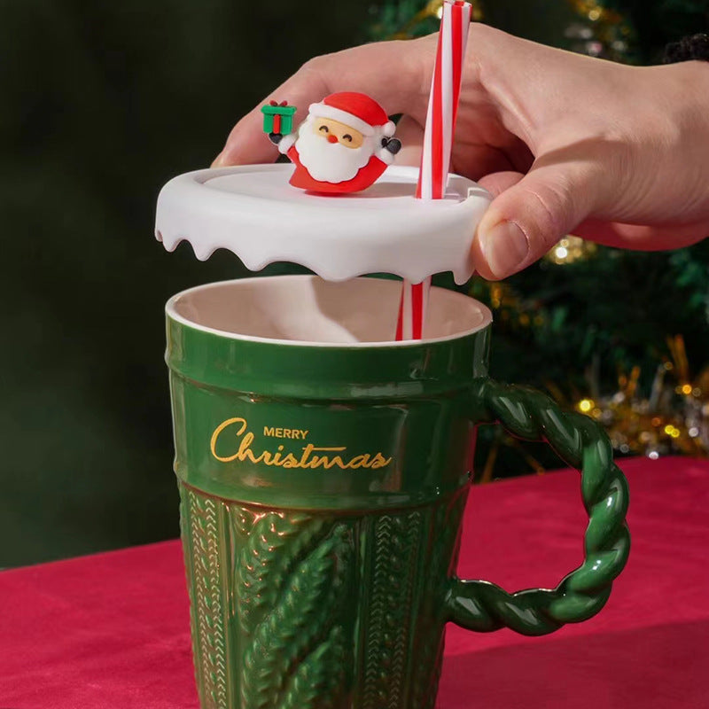 Creative Christmas Tree Ceramic Water Cup