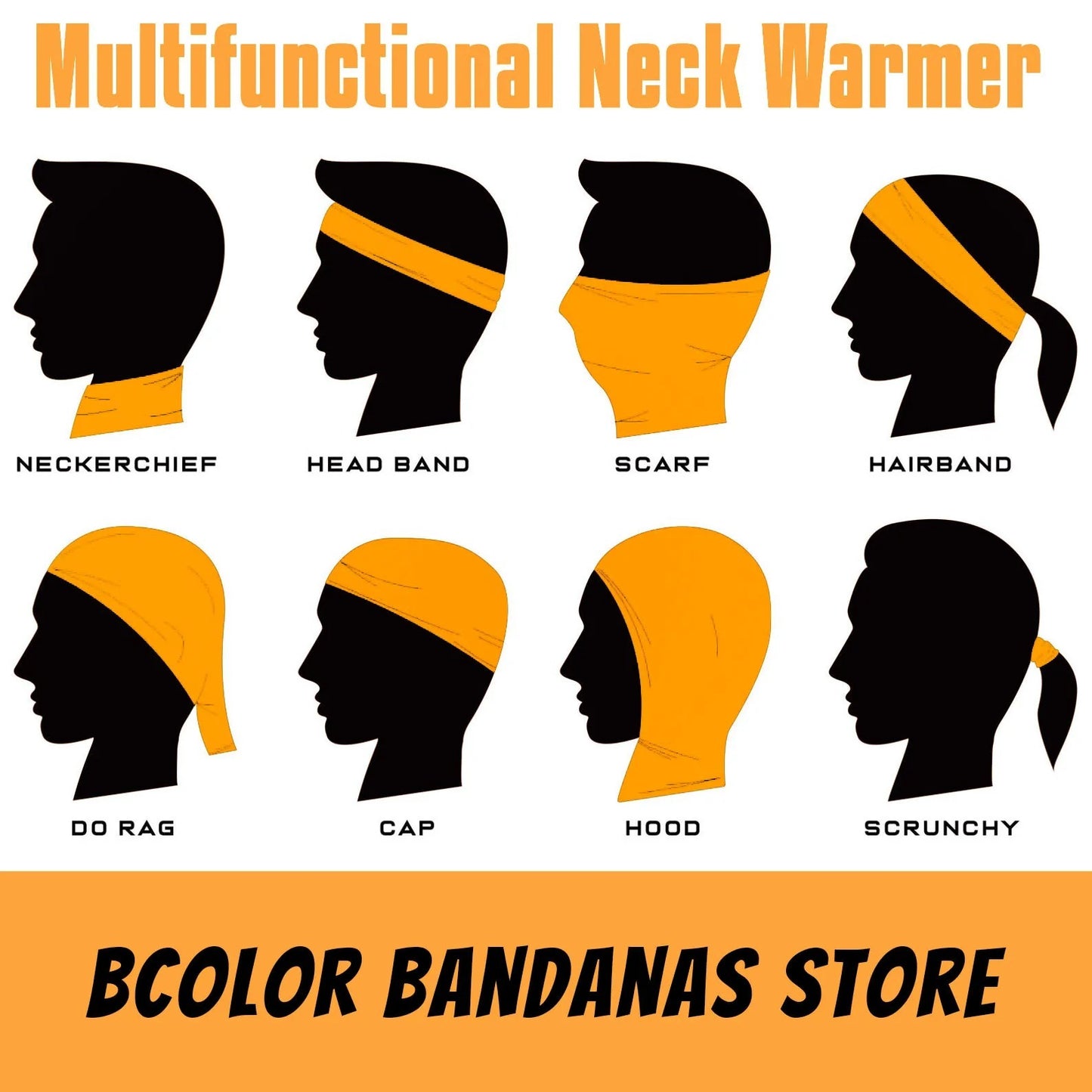 Multifunctional Magic Headband Scarf Sunscreen Cycling Mask