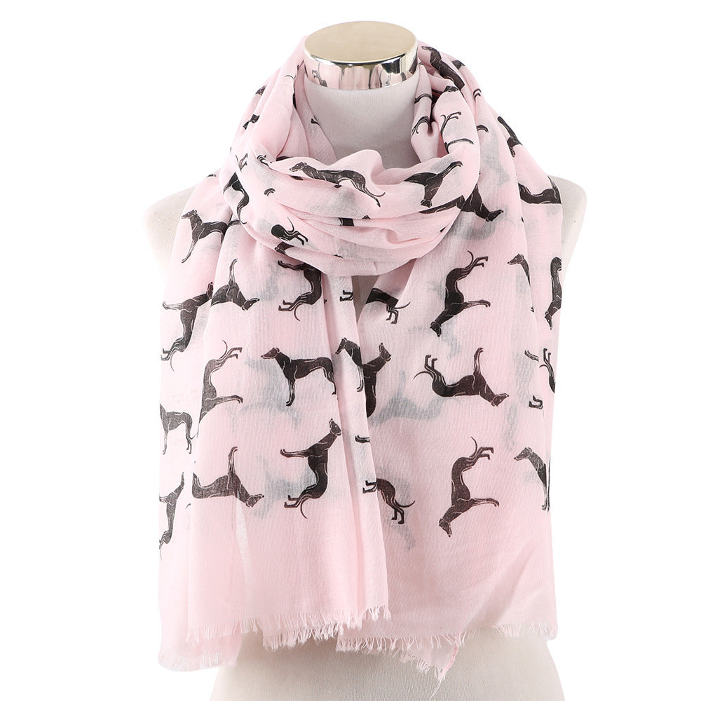 Women's Summer Thin Giraffe Printed Cute Fashion Shawl