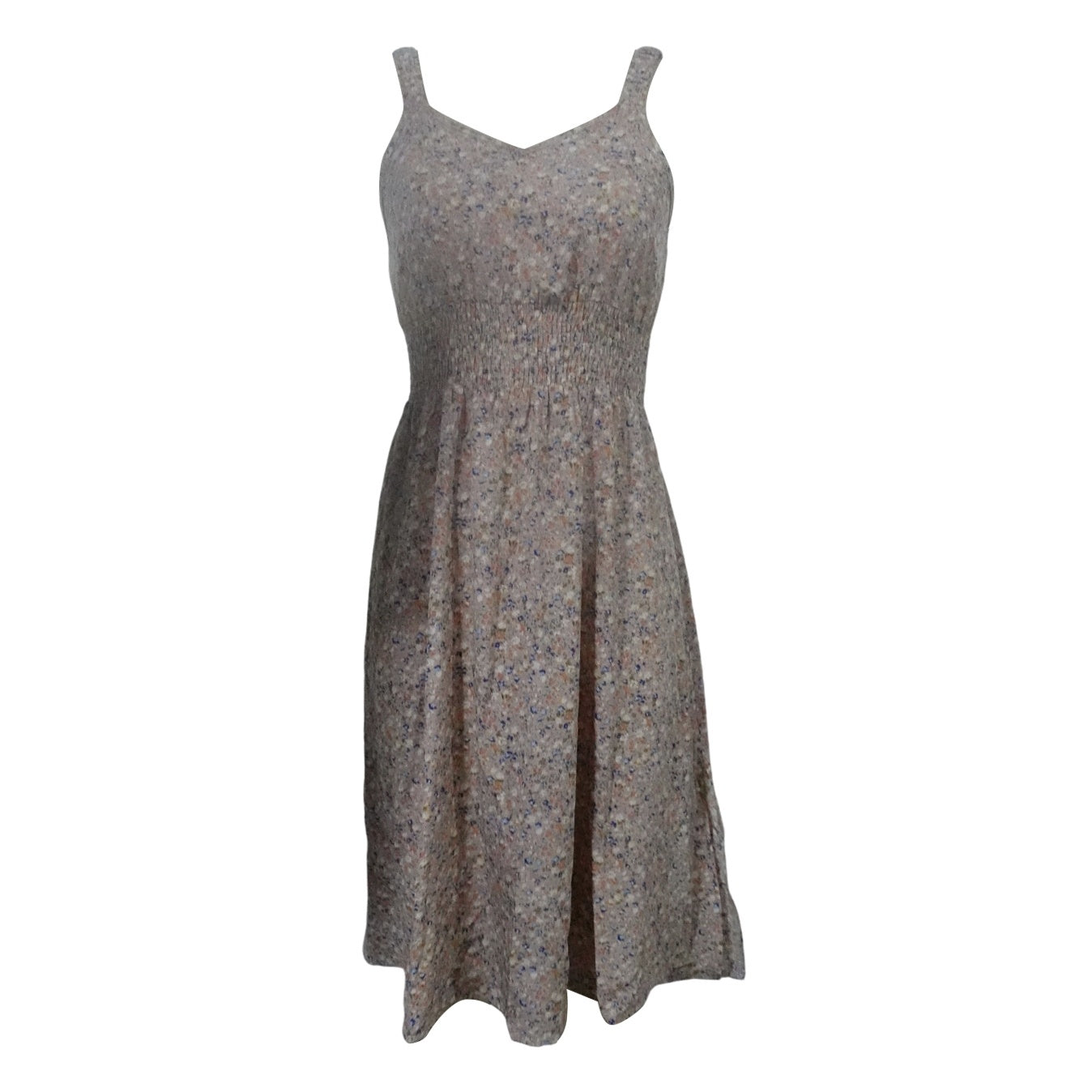 Ladies' V-neck Printed Floral Print Backless Elastic Shoulder Strap Fashionable A-list Dress