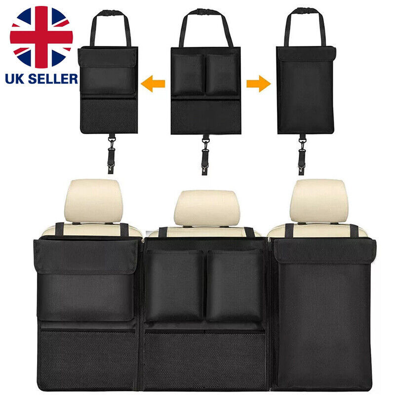 Large Car Boot Organiser Tidy Back Seat Storage Bag Hanging Pocket Accessories