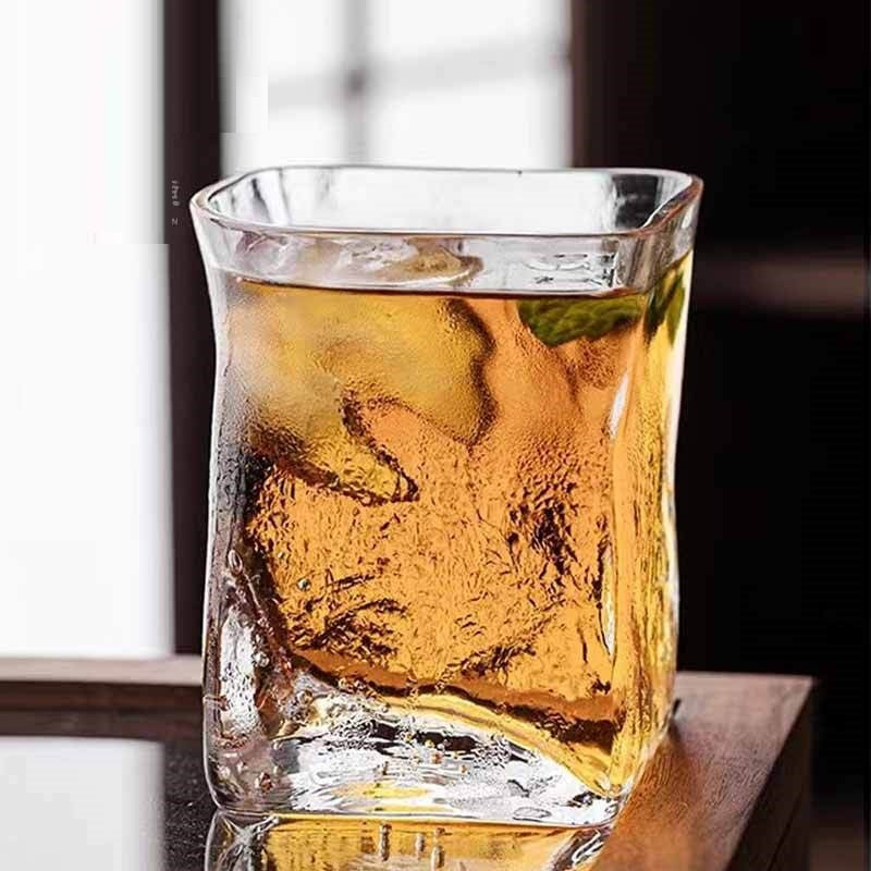 Transparent Irregular Niche Whisky Glasses For Household Use