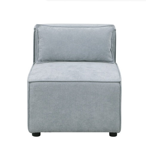 Modular Sofa Grayish Blue Chenille Fabric, Simple And Grand, The Seat And Back Is Very Soft. This Is Also A KNOCK DOWN Sofa