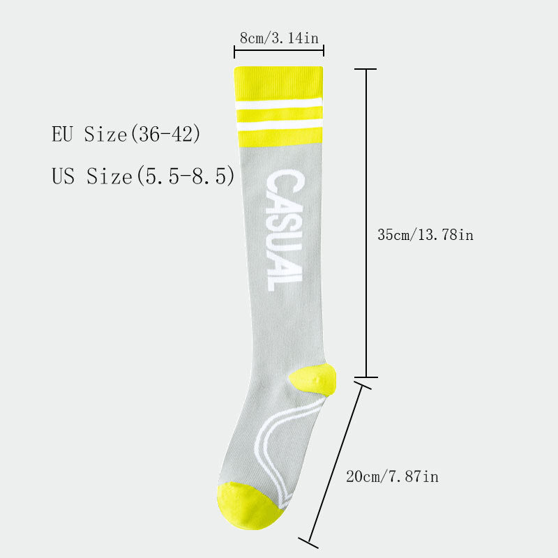 Women Compression Stockings High Long Tube Tide Socks Running Compression Stockings Riding Socks  Outdoor Elastic Socks