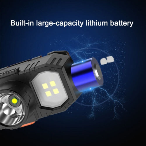 Super Bright Waterproof LED Head Torch Headlight USB Rechargeable Headlamp UK