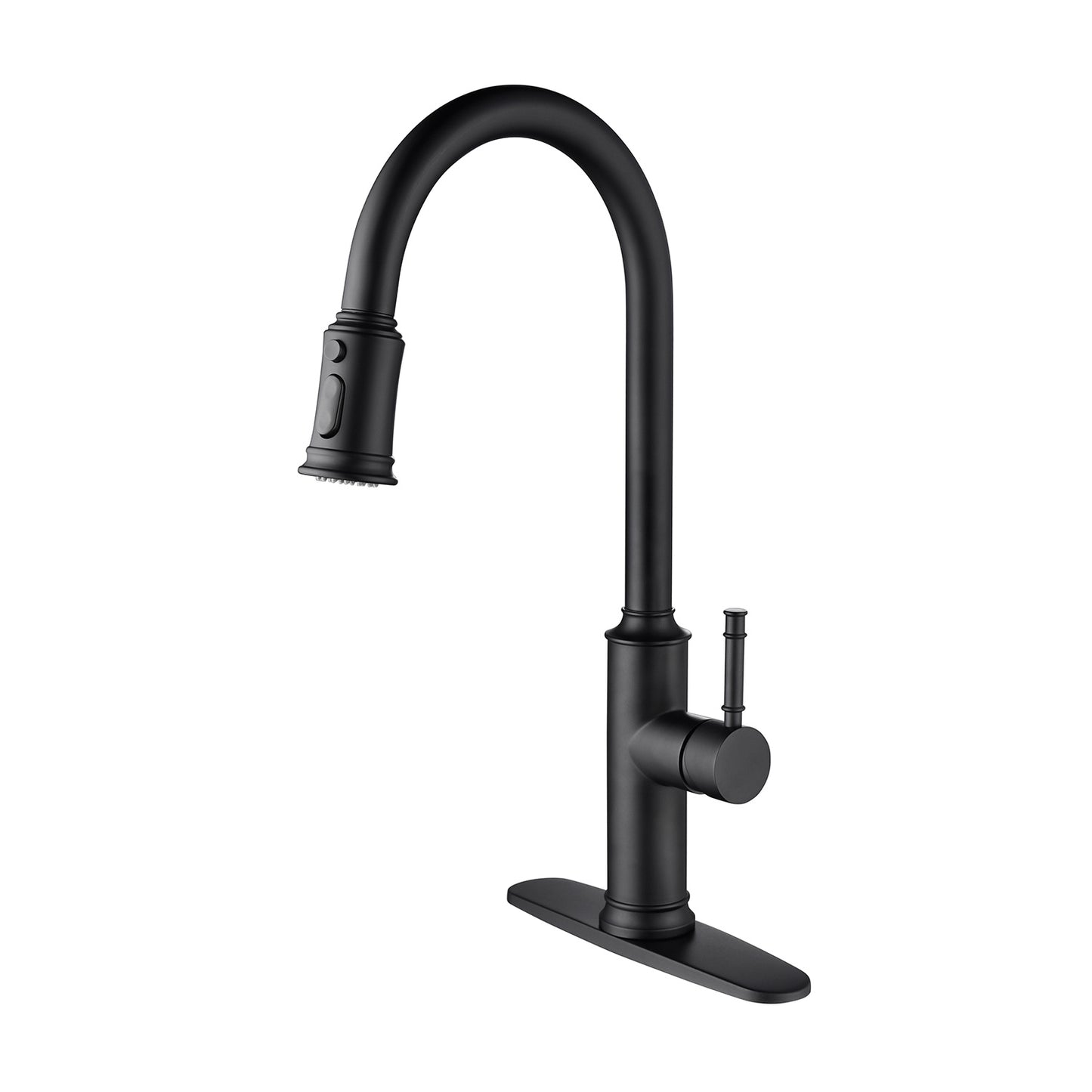 Single-handle Pull-down Kitchen Faucet With Dual-function Sprinklers