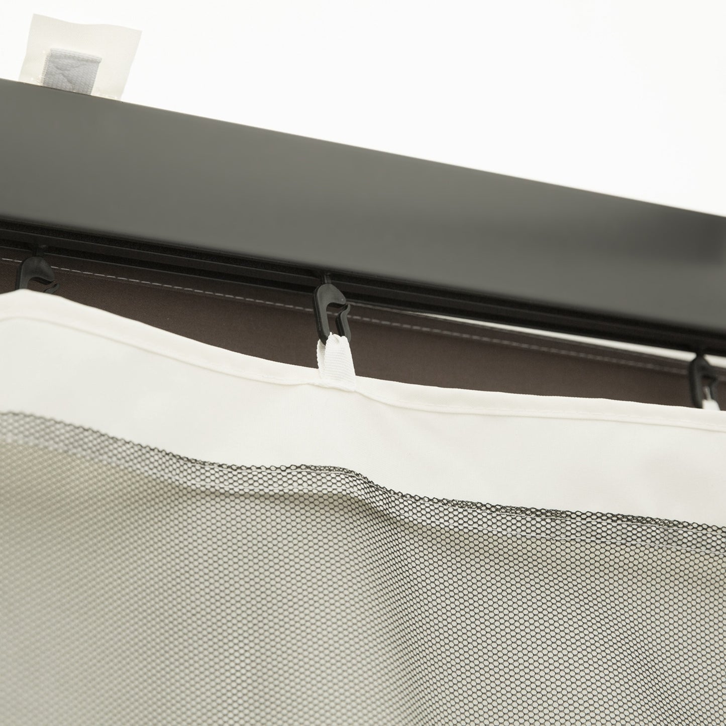 Outsunny 10' X 13' Replacement Mesh Sidewall Netting For Patio Gazebos And Canopy Tents With Zippers