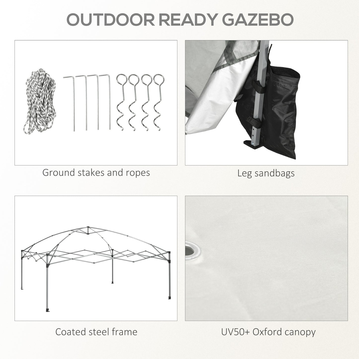 Outsunny 10' X 10' Pop Up Canopy Tent With Netting, Instant Sun Shelter, Tents For Parties, Height A