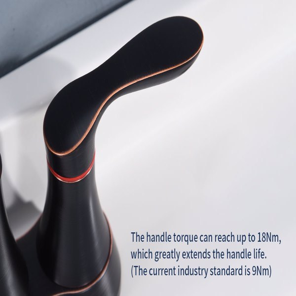2 Handles 4-inch Oil Wiped Bronze Bathroom Faucet, Banned From Amazon Platform, Unable To Ship On Weekends