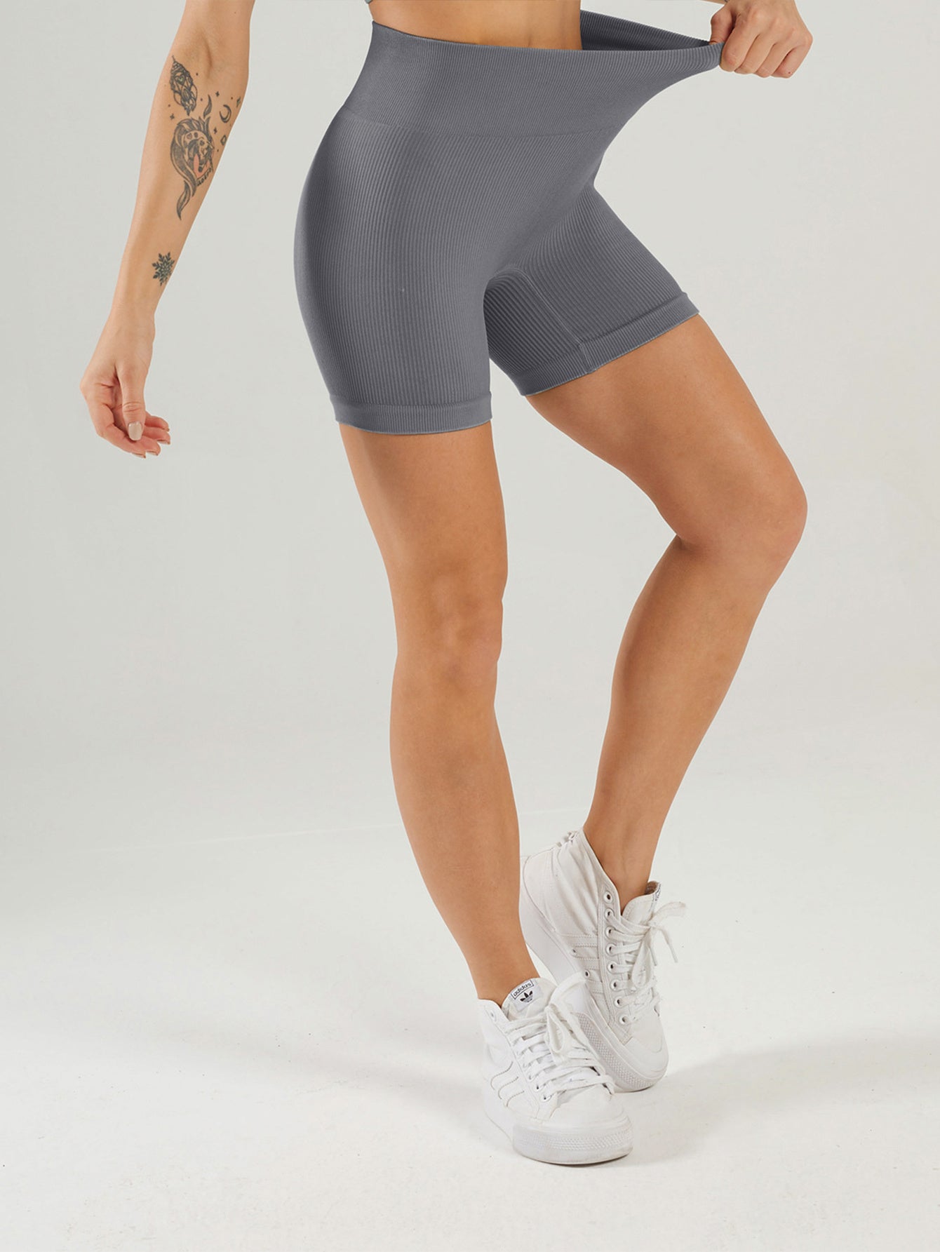 3 Pack Ribbed Soft New Cheap Women's High Waisted Biker Shorts Anti Chafing Slip Shorts Shorts Underwear Yoga Workout Shorts