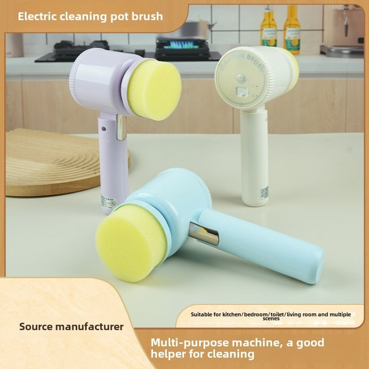 The Electric Cleaning Brush Is Equipped With A Variety Of Brush Heads, Which Can Be Flexibly Switched For Different Scenarios Such As Kitchens And Bathrooms To Meet Diverse Cleaning Needs