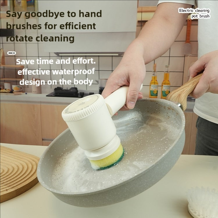 The Electric Cleaning Brush Is Equipped With A Variety Of Brush Heads, Which Can Be Flexibly Switched For Different Scenarios Such As Kitchens And Bathrooms To Meet Diverse Cleaning Needs