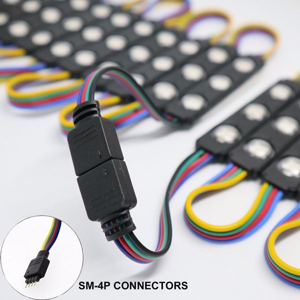 3-lamp Injection Molding Module With Interfaces At Both Ends, Color Without Remote Control Not Shipped On Weekends