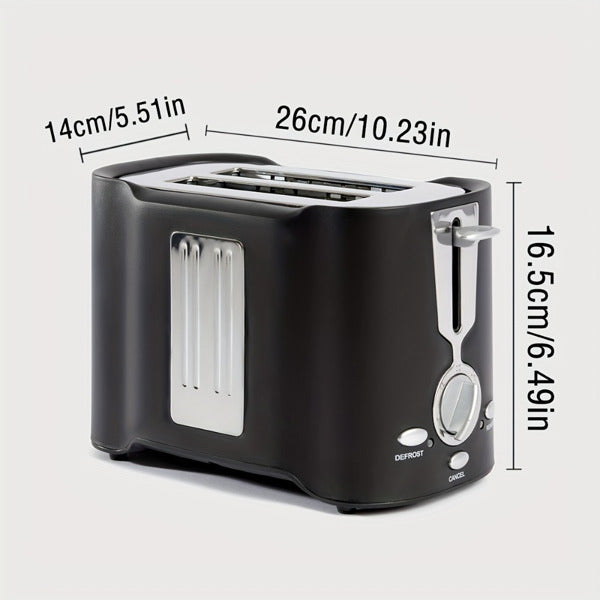 2-slice Toaster, Fast And Even Results Every Time, Wide Slots Fit Any Size Bread, Drop-down Crumb Tray, Easy To Clean, Banned From Sale On Amazon