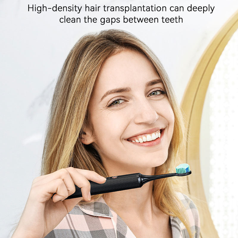 Aquasonic Black Series Ultra Whitening Toothbrush   ADA Approved Electric Toothbrush    8 Brush Heads    Travel Case   40.000 VPM Electric Motor    Wireless Charging  4 Modes With Smart Timer