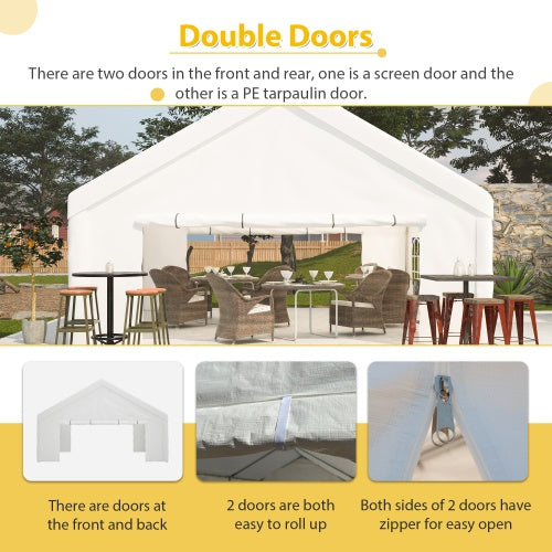 Comes With 2 Storage Bags And A Detachable Side Wall 20x20FT Heavy-duty Party Tent