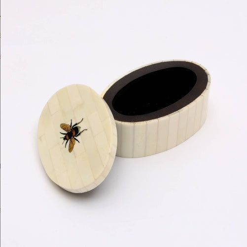 Decorative Storage Box With White Bone Material