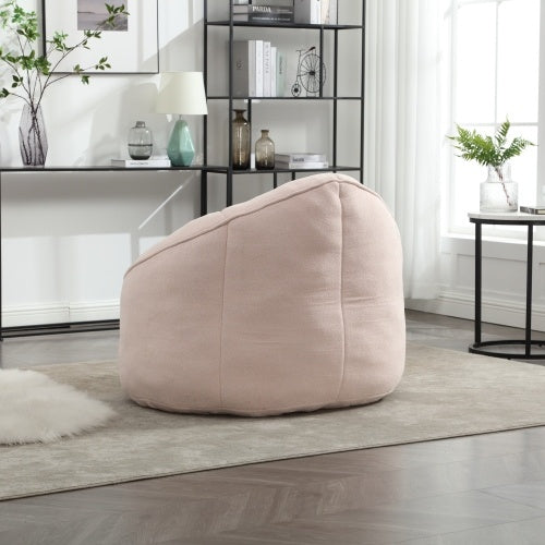 Bedding Bean Bag Sofa Chair High Pressure Foam Bean Bag Chair Material With Padded Foam Padding Compressed Bean Bag With Footrest