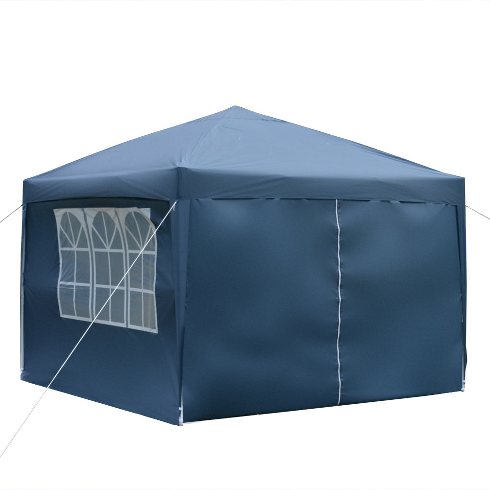 10x10ft Blue 4 Sided -2 Doors And 2 Windows Folding Shed