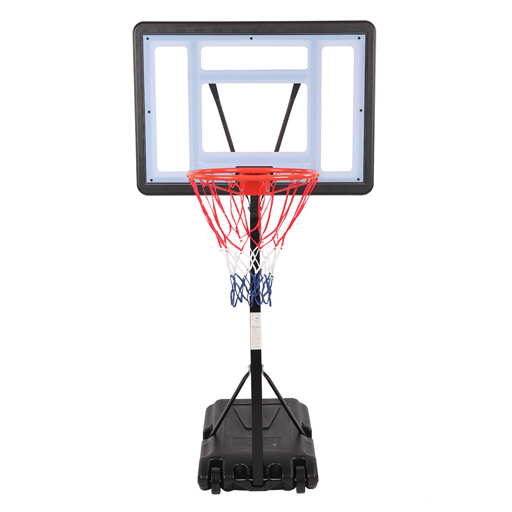PVC Transparent Board Basket Frame Adjustable 115-135cm Basketball Stand