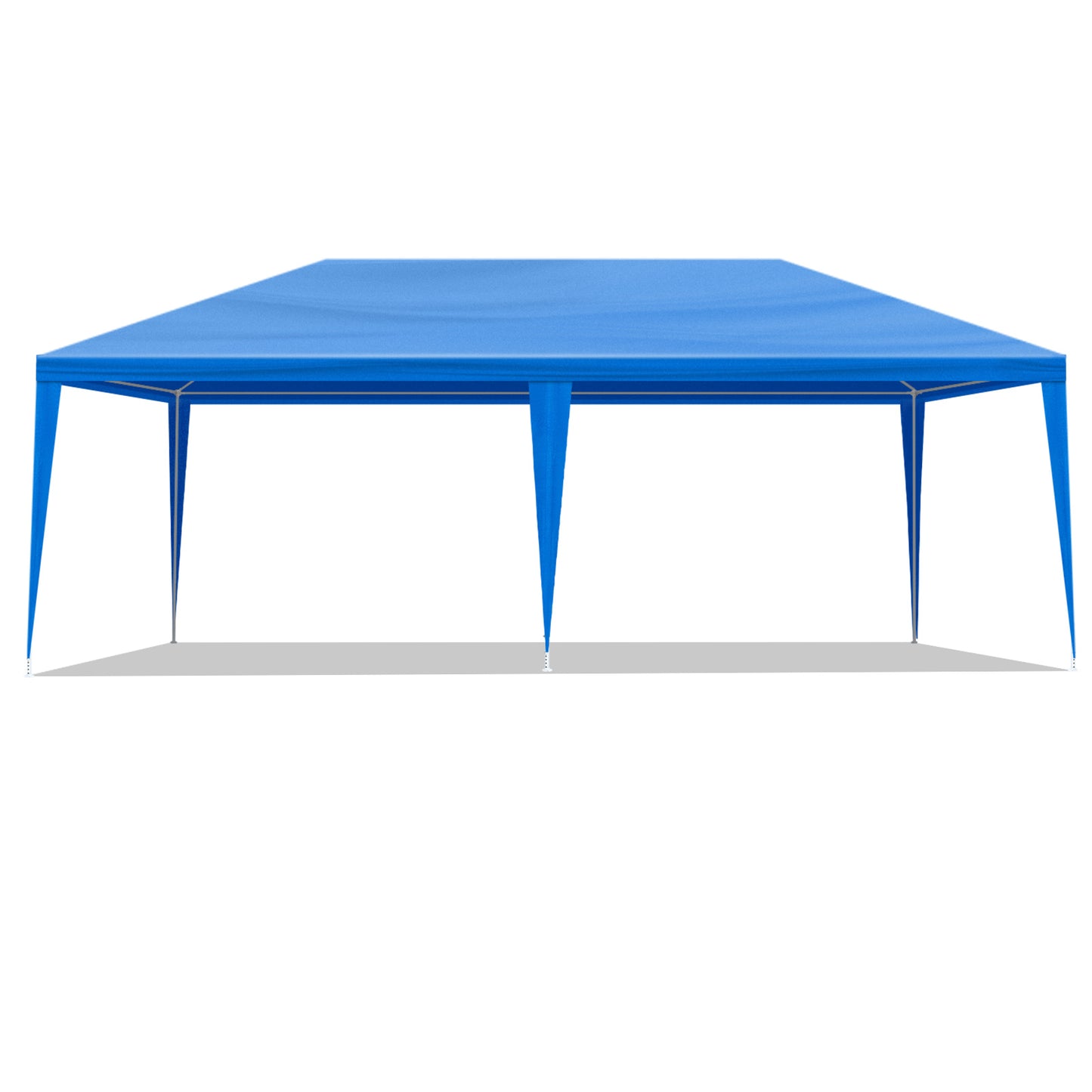 10x20ft Blue 6-sided Low-end Cooling Shed Iron PE Cloth