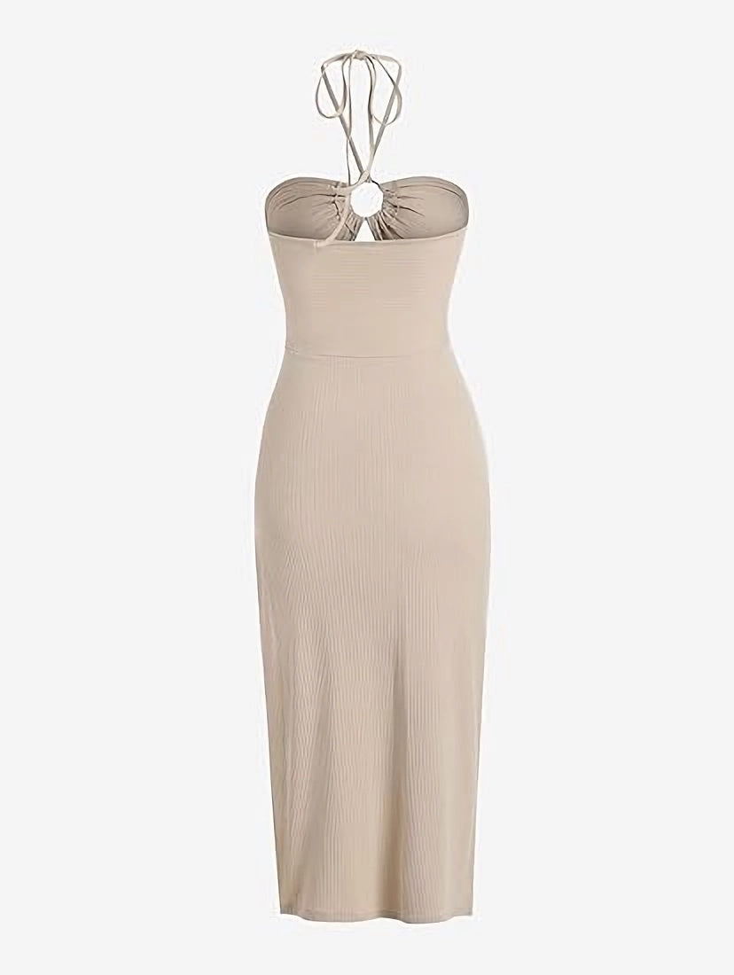 Women's Sleeveless Dress Sex Midi Halter Dresses Criss Cross Cami Womens Dresses Dress For Party