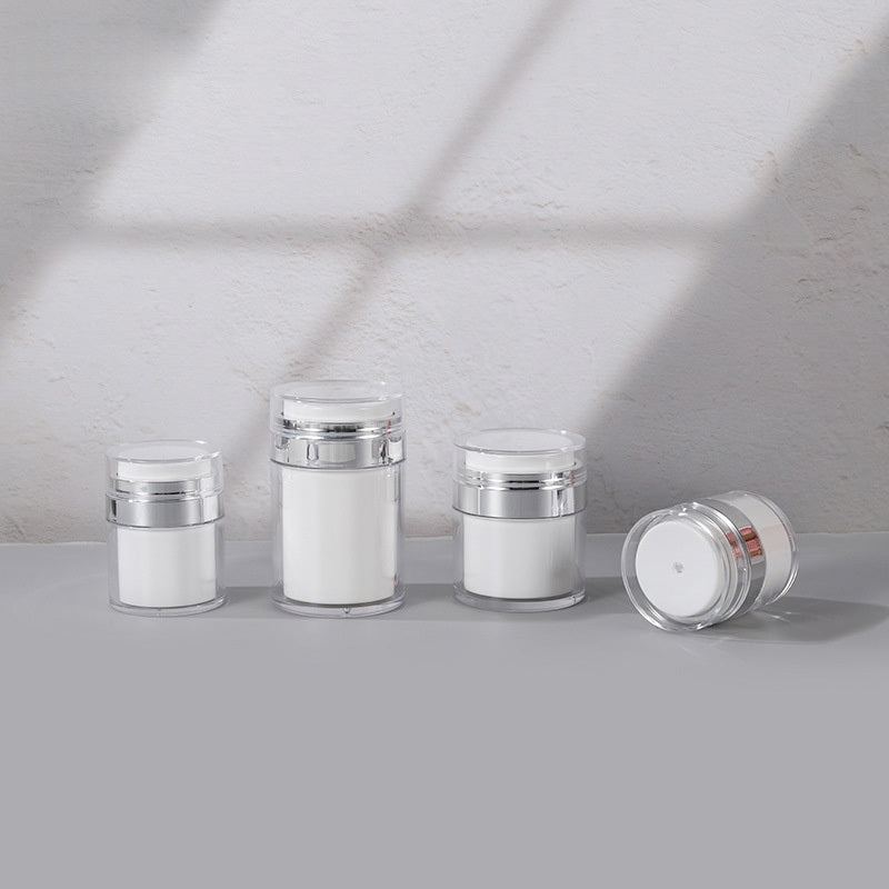 3pcs Vacuum Press-type Face Cream Bottle Liquid Leak-proof Container Dispenser Cosmetic Lotion Top Press-type Filling Bottle