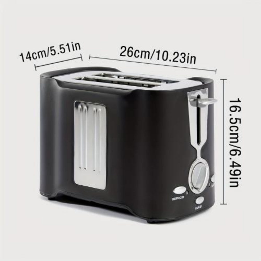 Two-piece Stainless Steel Wide Slot Easy To Clean Evenly Toasted Toaster