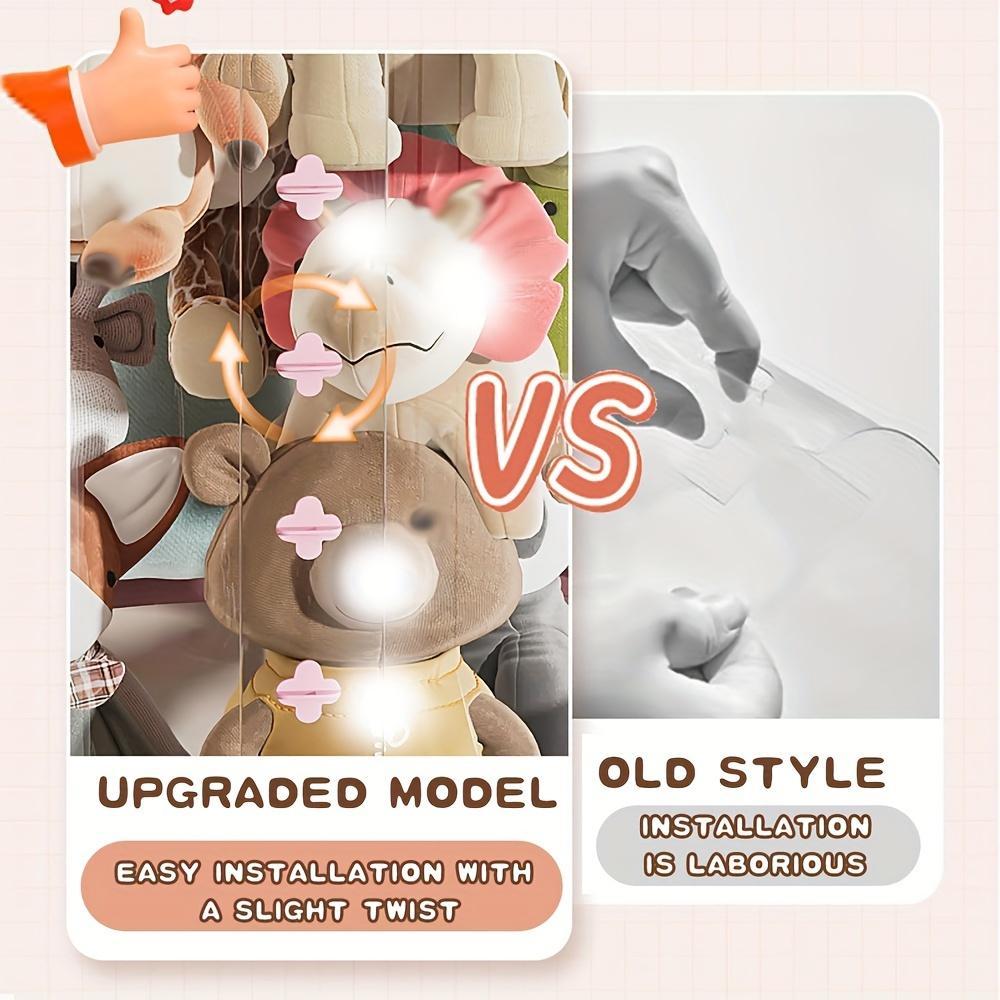 Stackable Plush Toy Storage Box With Drawer Transparent PET Material Zipper And Lid Closure