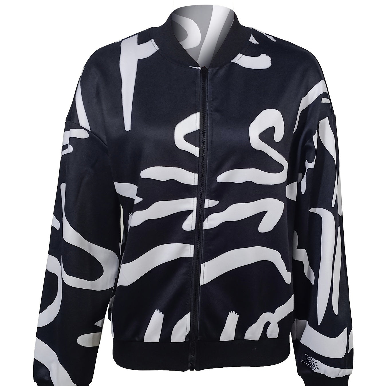Ladies' Fashionable And Elegant Temperament, Versatile Drawing And Printing Fashion Jacket Jacket Jacket