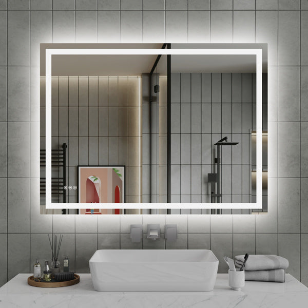 48 Inch X 36 Inch LED Bathroom Mirror