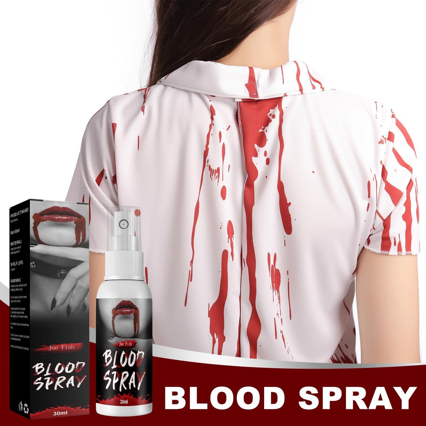 Jueyu Plasma Spray Plasma Fake Blood Vampire Zombie Artificial Blood Decoration Movie Makeup Props Plasma