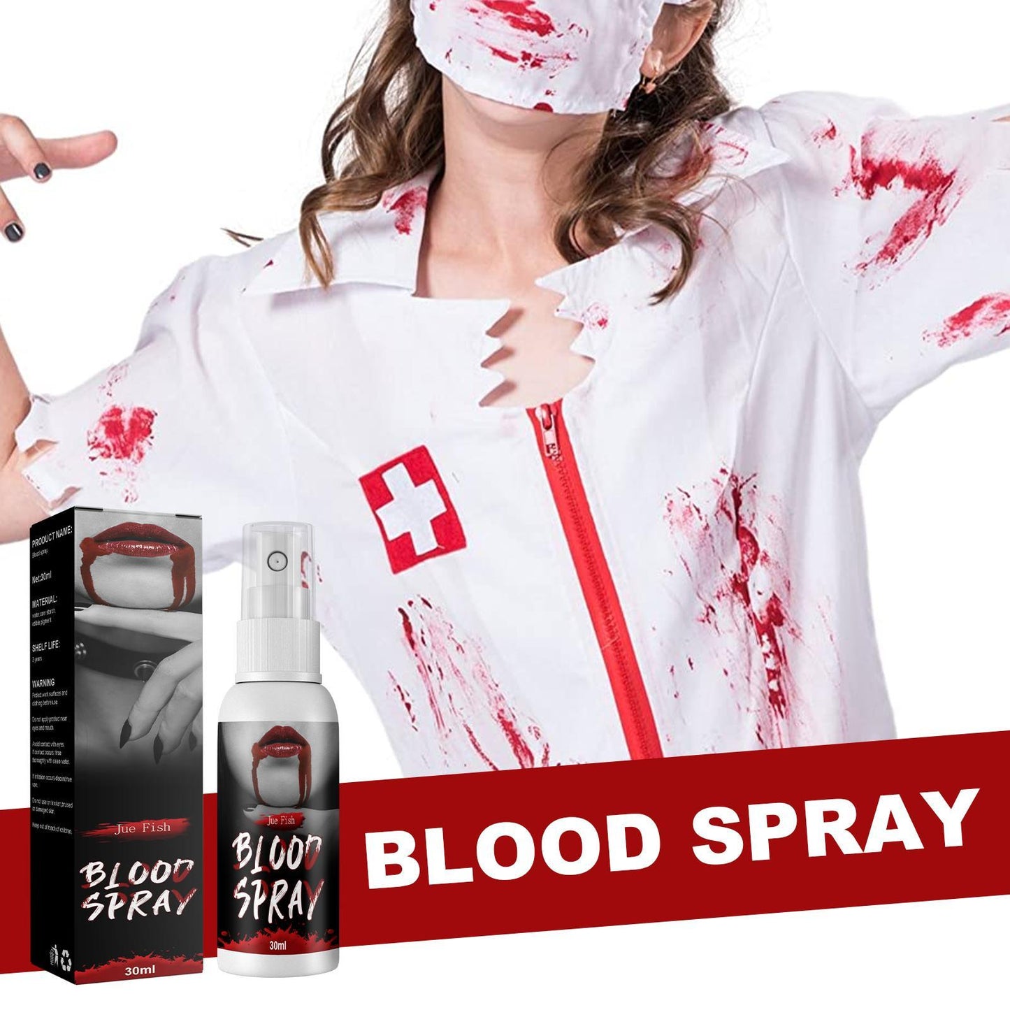 Jueyu Plasma Spray Plasma Fake Blood Vampire Zombie Artificial Blood Decoration Movie Makeup Props Plasma