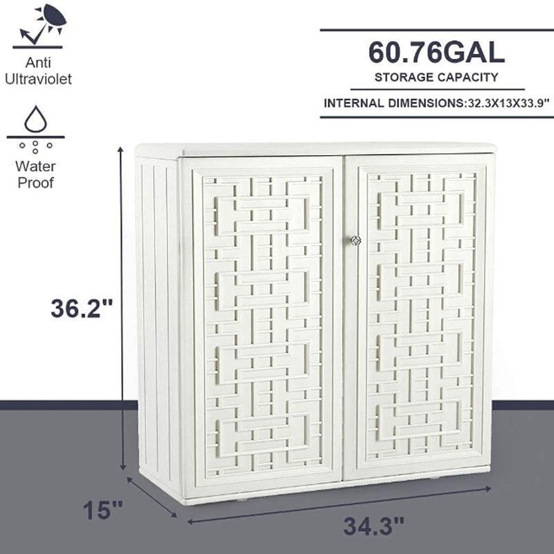 Outdoor Kitchen Garden Storage Shoe Cabinet Tool Cabinet