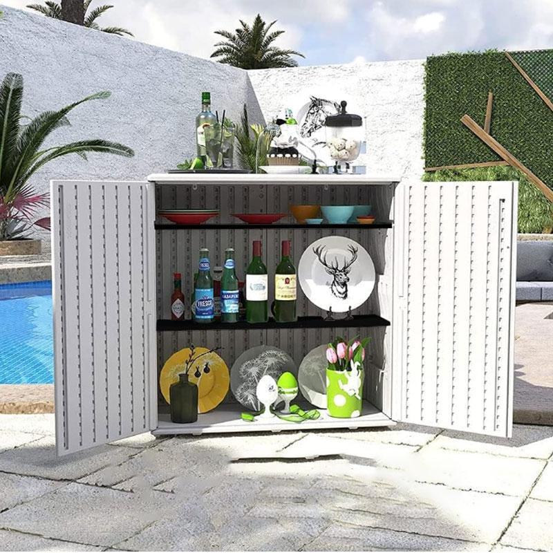 Outdoor Kitchen Garden Storage Shoe Cabinet Tool Cabinet