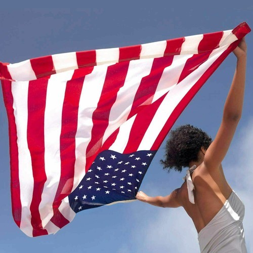 American Flags For Outside 4X6 FT USA Flag - Premium US Flag 120X180cm Heavy Duty Outdoor Large Nylon Flag Stars With Brass Grommets