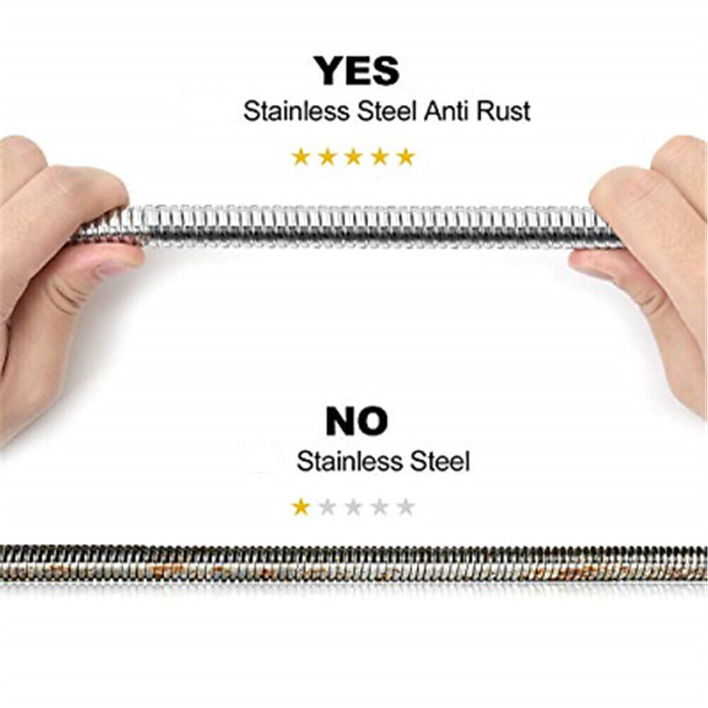 Shower Head Hose 3 Meters 118 Inch Extra Long Bathroom Flexible Stainless Steel Pipe Household Flower Wine Shower Hose