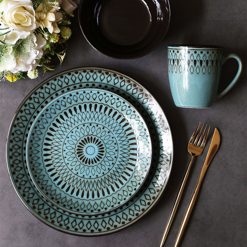 Home Steak Plate Salad Bowl Mug