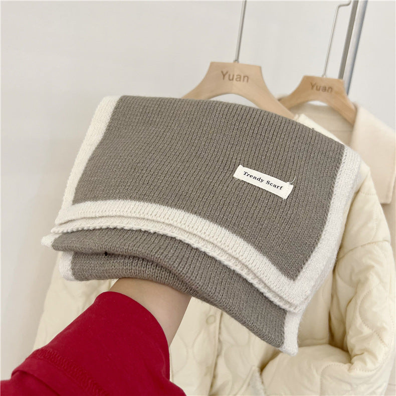 Women's Winter Collar With A Warm Soft Little Scarf