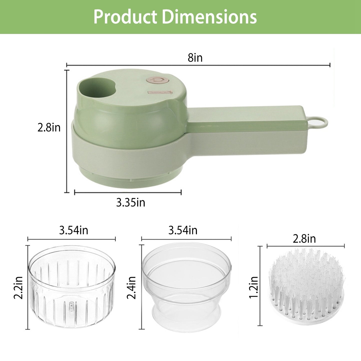 Multipurpose 4 In 1 Handheld Electric Vegetable Cutter Set Portable Wireless Garlic Mud Masher Garlic Press And Slicer Set Multifunctional Electric Mini Food Processor